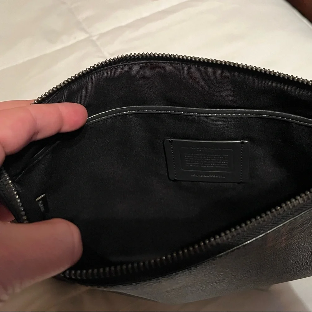 Coach Black/Red Tablet Bag/Case/Pouch - NEVER USED